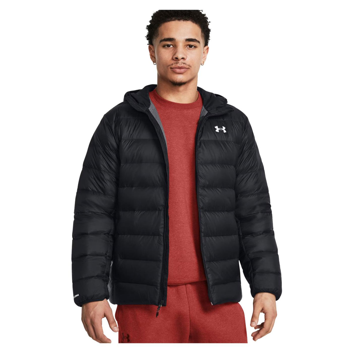 UNDER ARMOUR LEGEND DOWN HOODED JACKET - Nero - vista 3