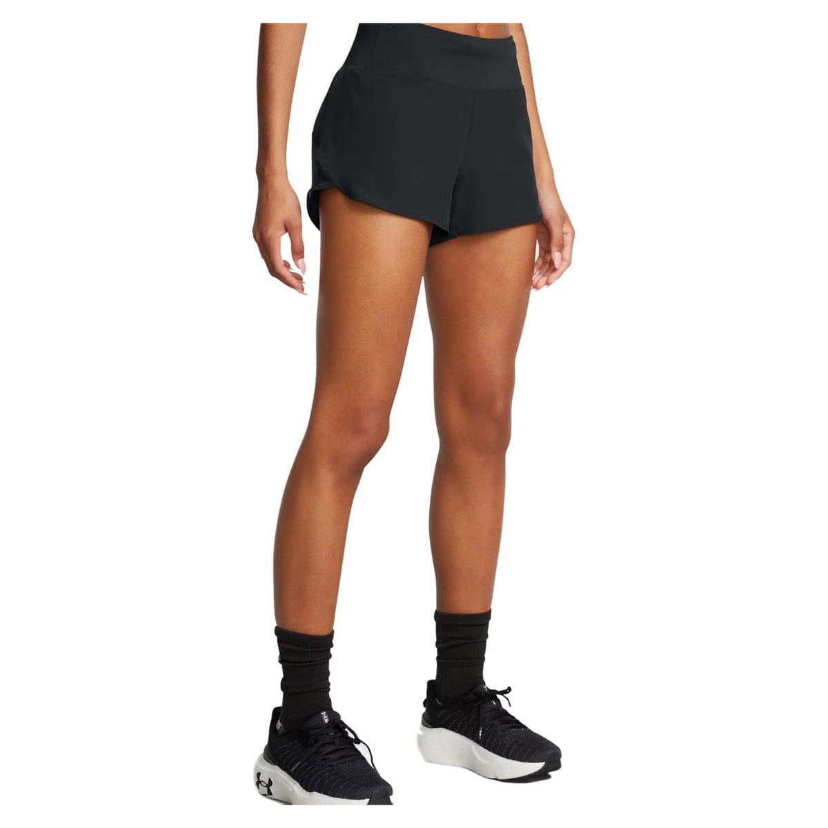 UNDER ARMOUR W LAUNCH PRO 3IN SHORTS - Nero - vista 3