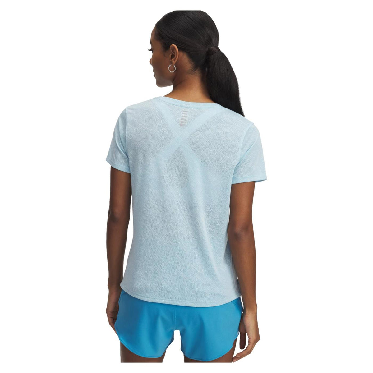 UNDER ARMOR WOMAN LAUNCH CAMO SS TEE - seconda immagine