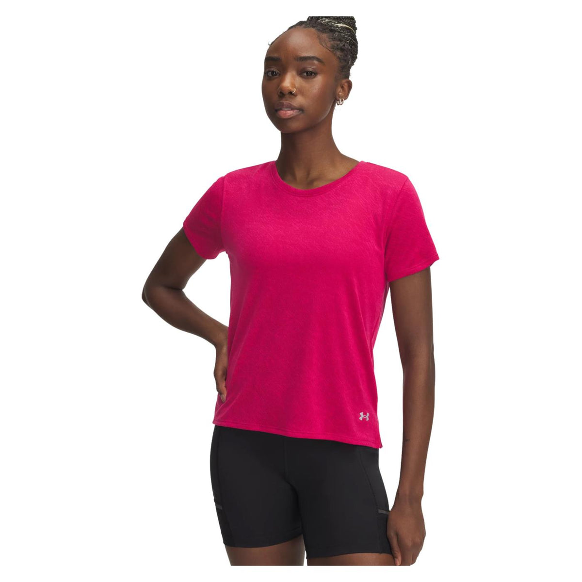 UNDER ARMOR WOMAN LAUNCH CAMO SS TEE
