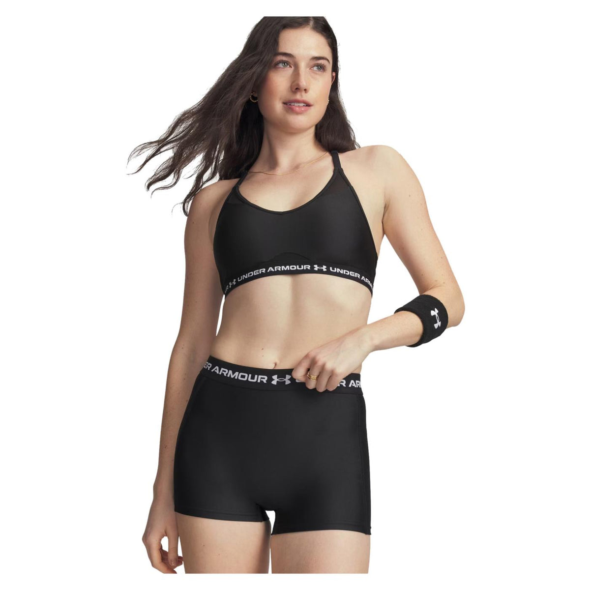 UNDER ARMOUR W CROSSBACK LOW BRA - Nero - vista 2