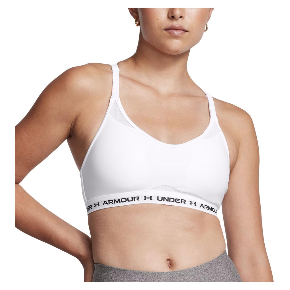 UNDER ARMOUR W CROSSBACK LOW BRA - Bianco - immagine principale