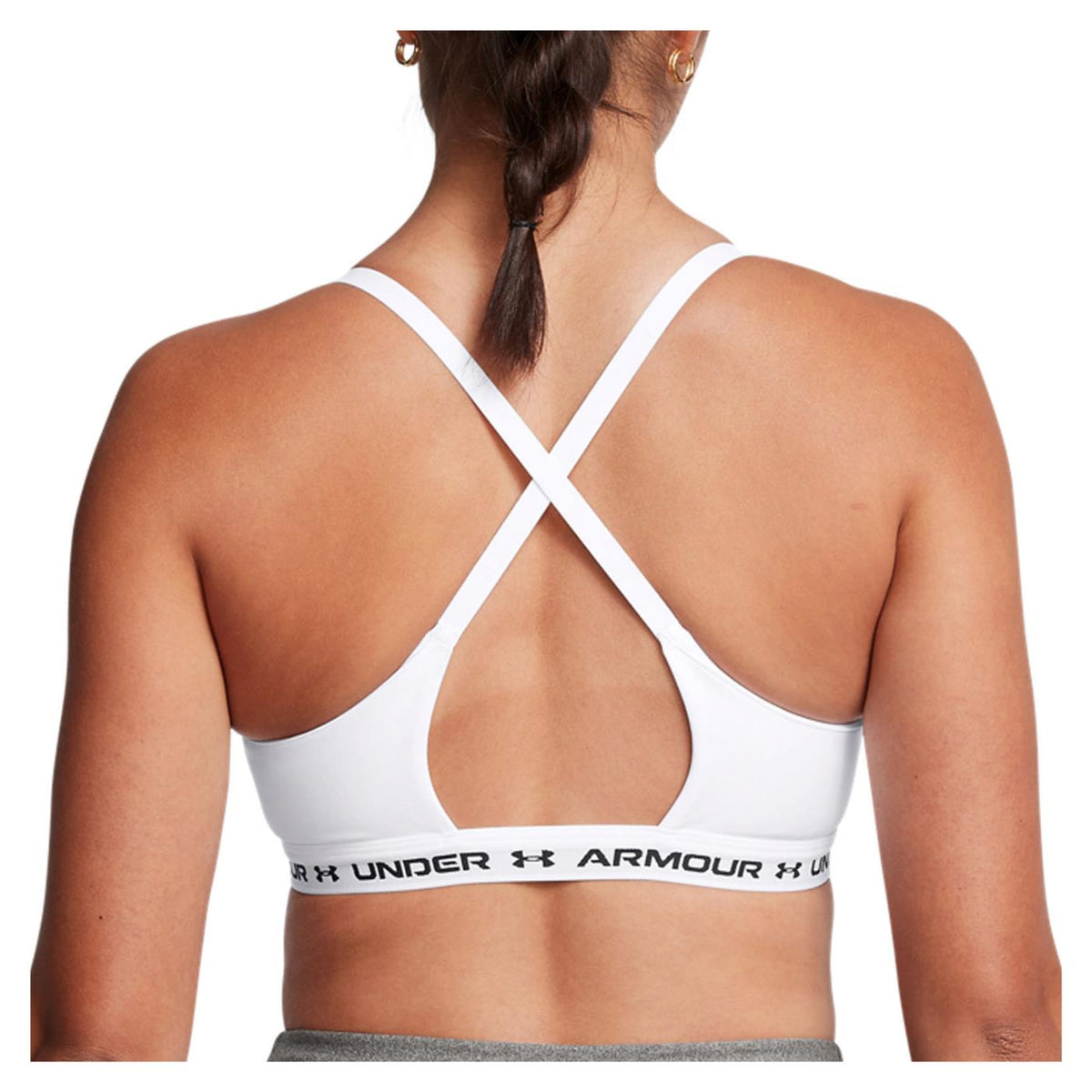 UNDER ARMOUR W CROSSBACK LOW BRA - Bianco - vista 2