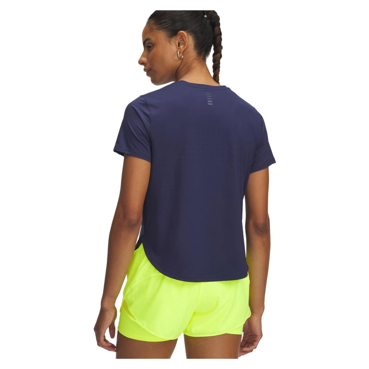 UNDER ARMOUR W LAUNCH ELITE SS TEE - Blu - vista 2