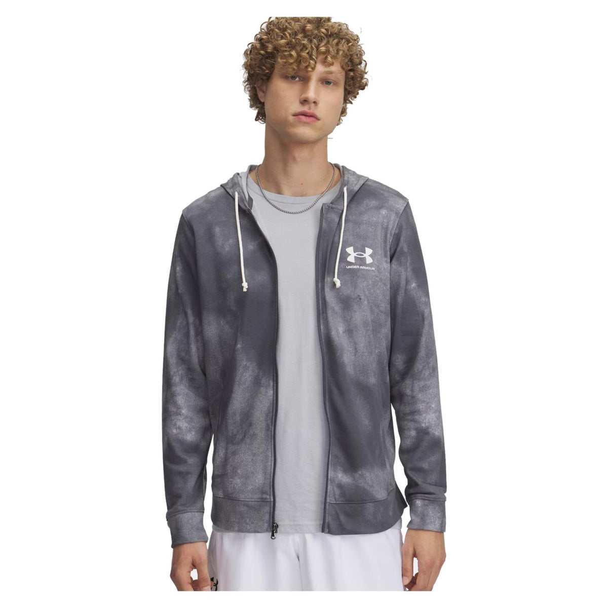 UNDER ARMOUR RIVAL TERRY AOP FULL ZIP