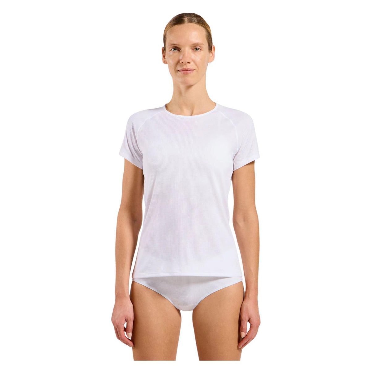 ODLO W ACTIVE LIGHT CREW SS - C1-bianco - immagine principale