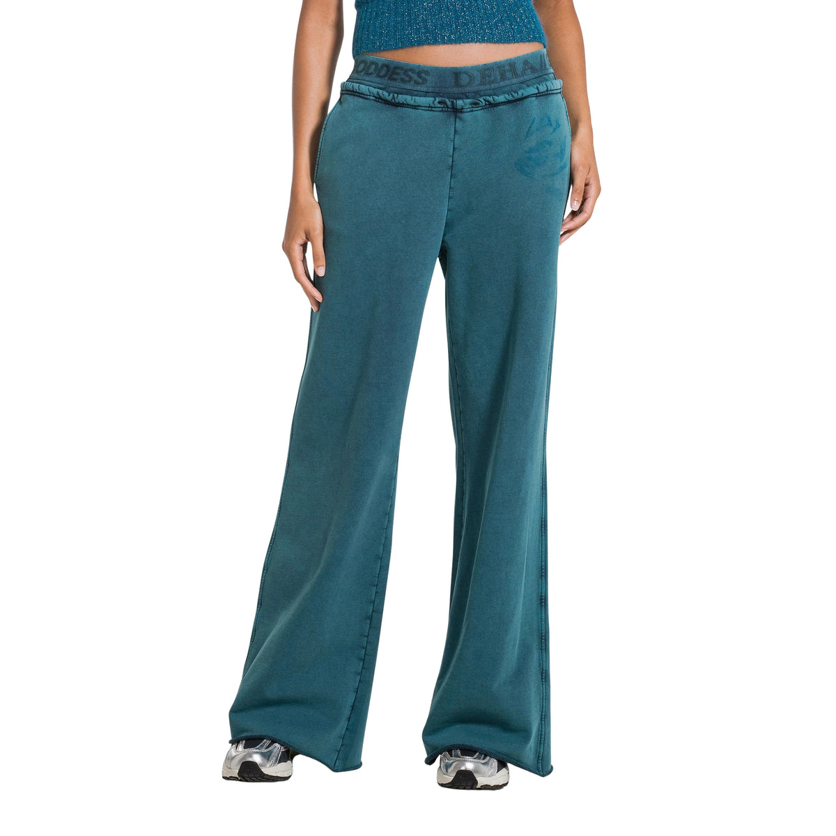 DEHA PANTALONE AMPIO IN FELPA - Verde - immagine principale