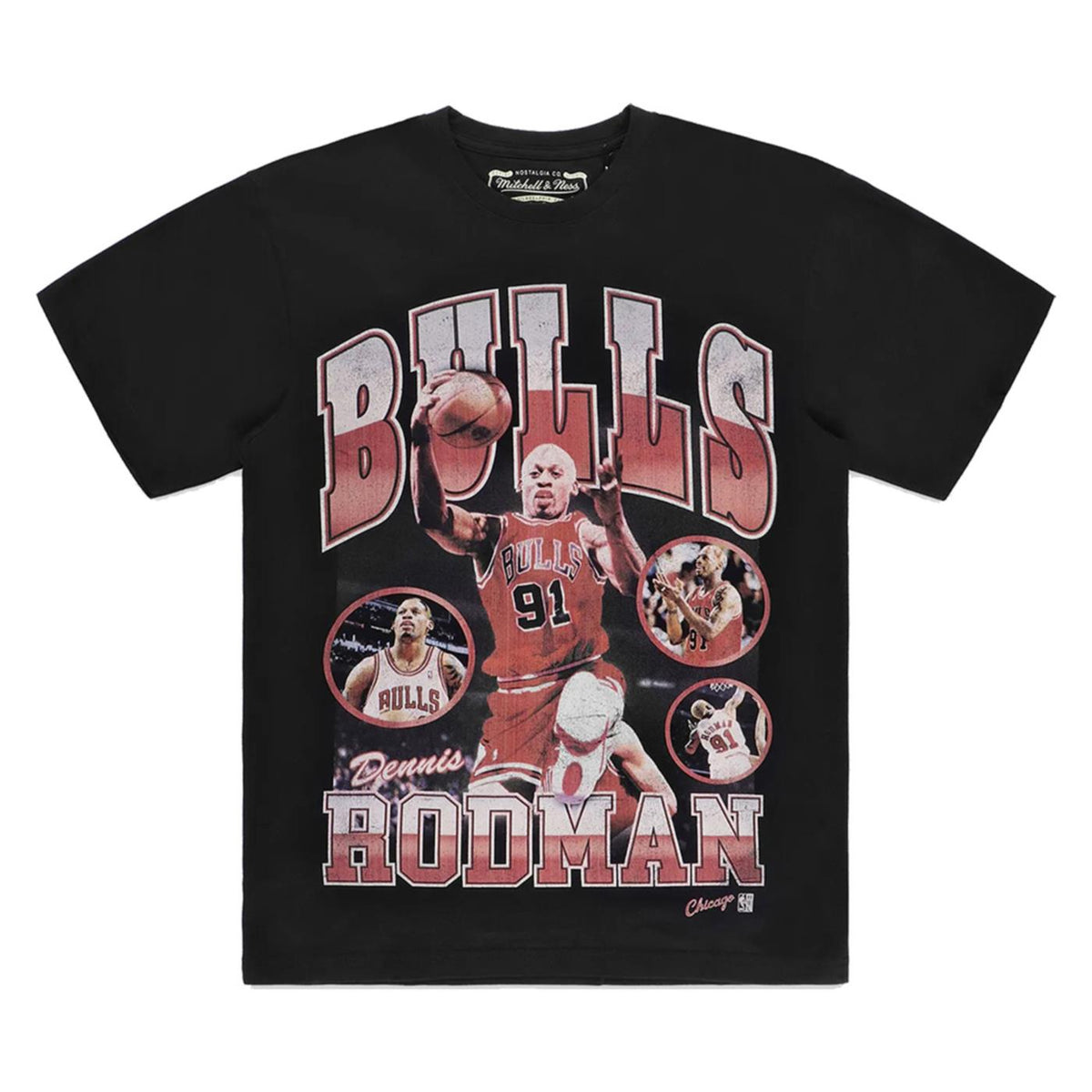 MITCHELL & NESS PLAYER PHOTO TEE BULLS