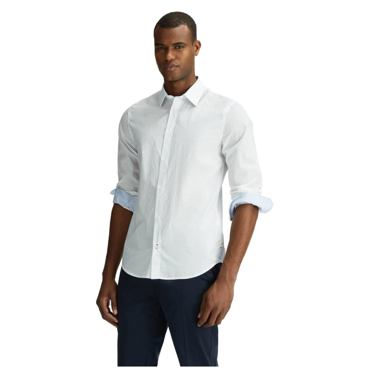 GAS SHIRT ML KIN MICRO PRINT - seconda immagine