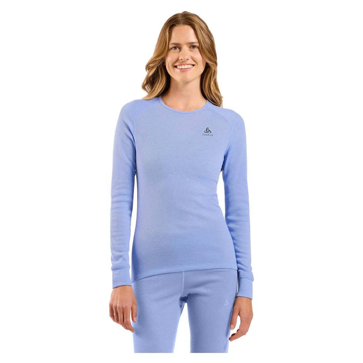 ODLO ACTIVE WARM ECO LS CREW W - Azzurro - immagine principale