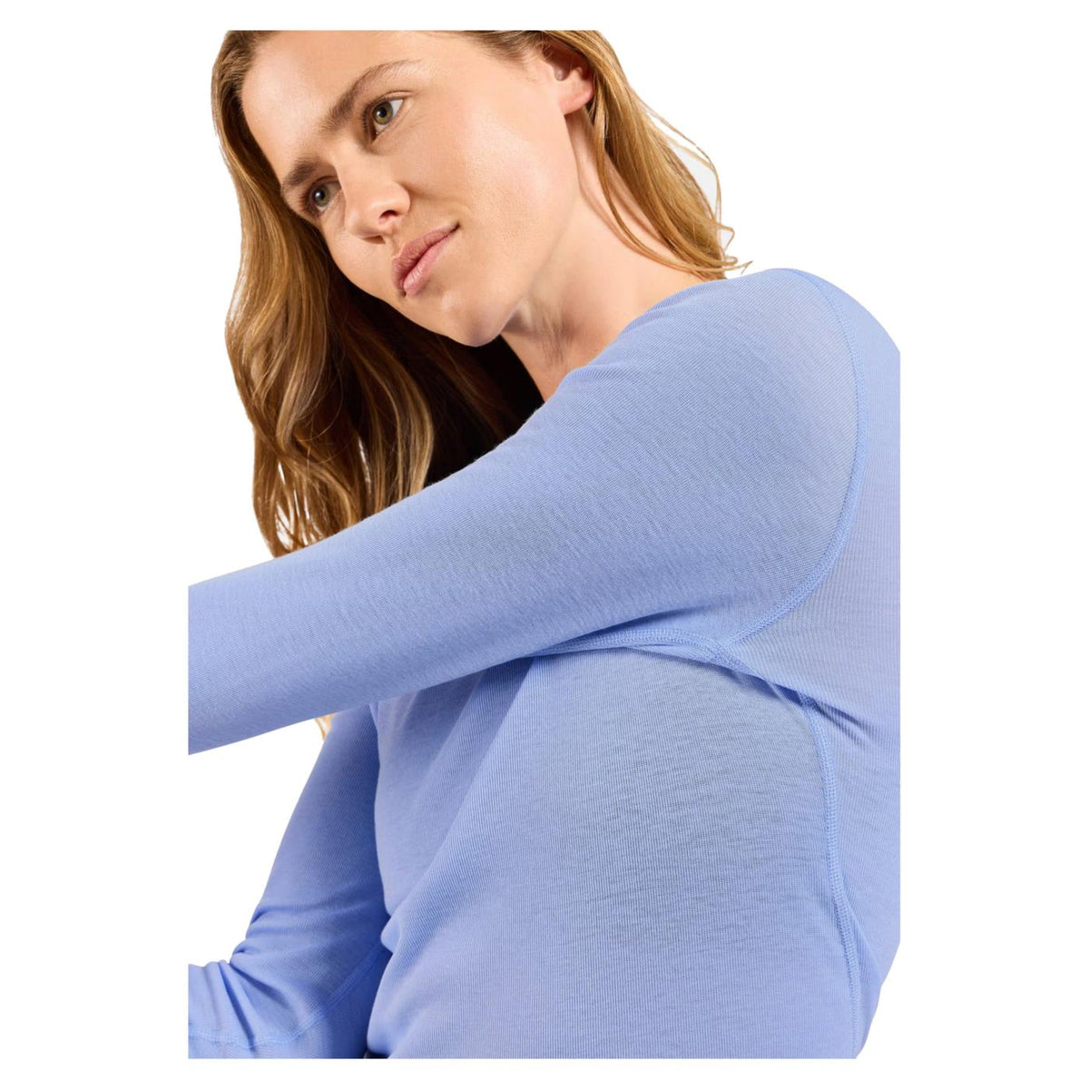 ODLO ACTIVE WARM ECO LS CREW W - Azzurro - vista 3