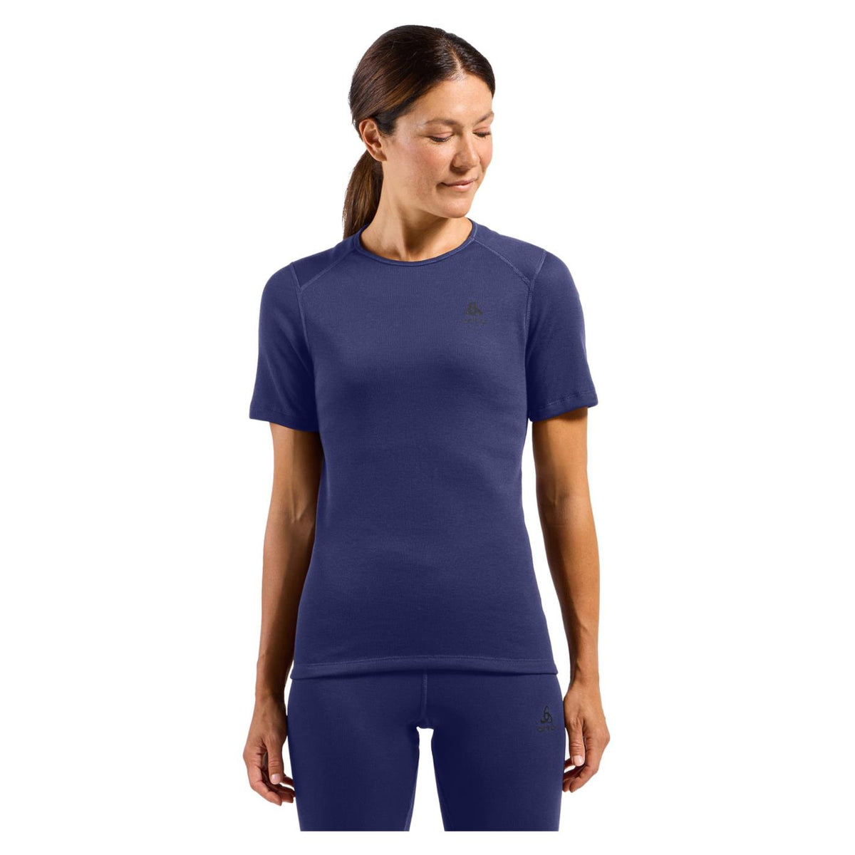 ODLO ACTIVE WARM ECO SS CREW W - Blu - immagine principale