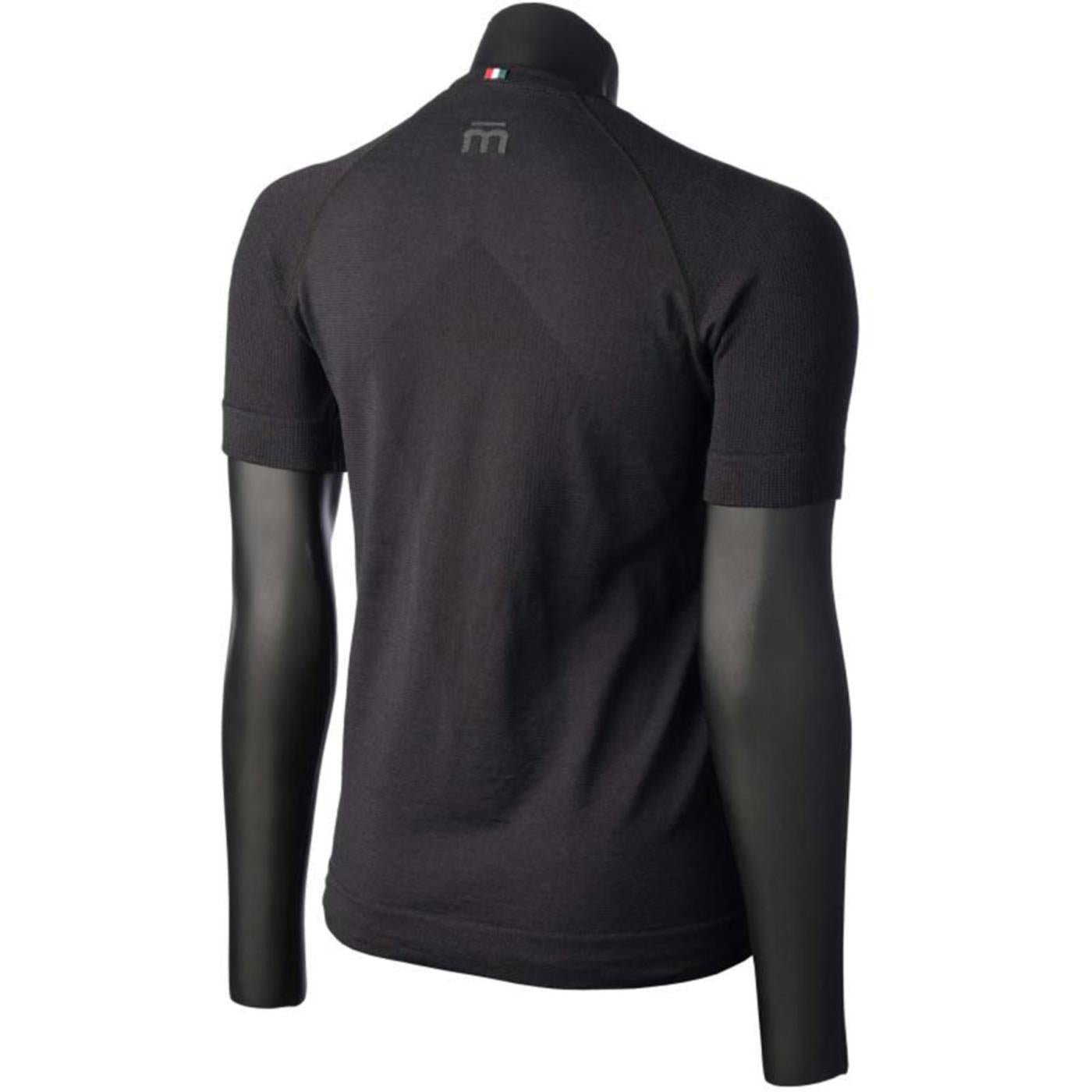 MICO MERINO SILK SKINTECH SS W - Nero - vista 2