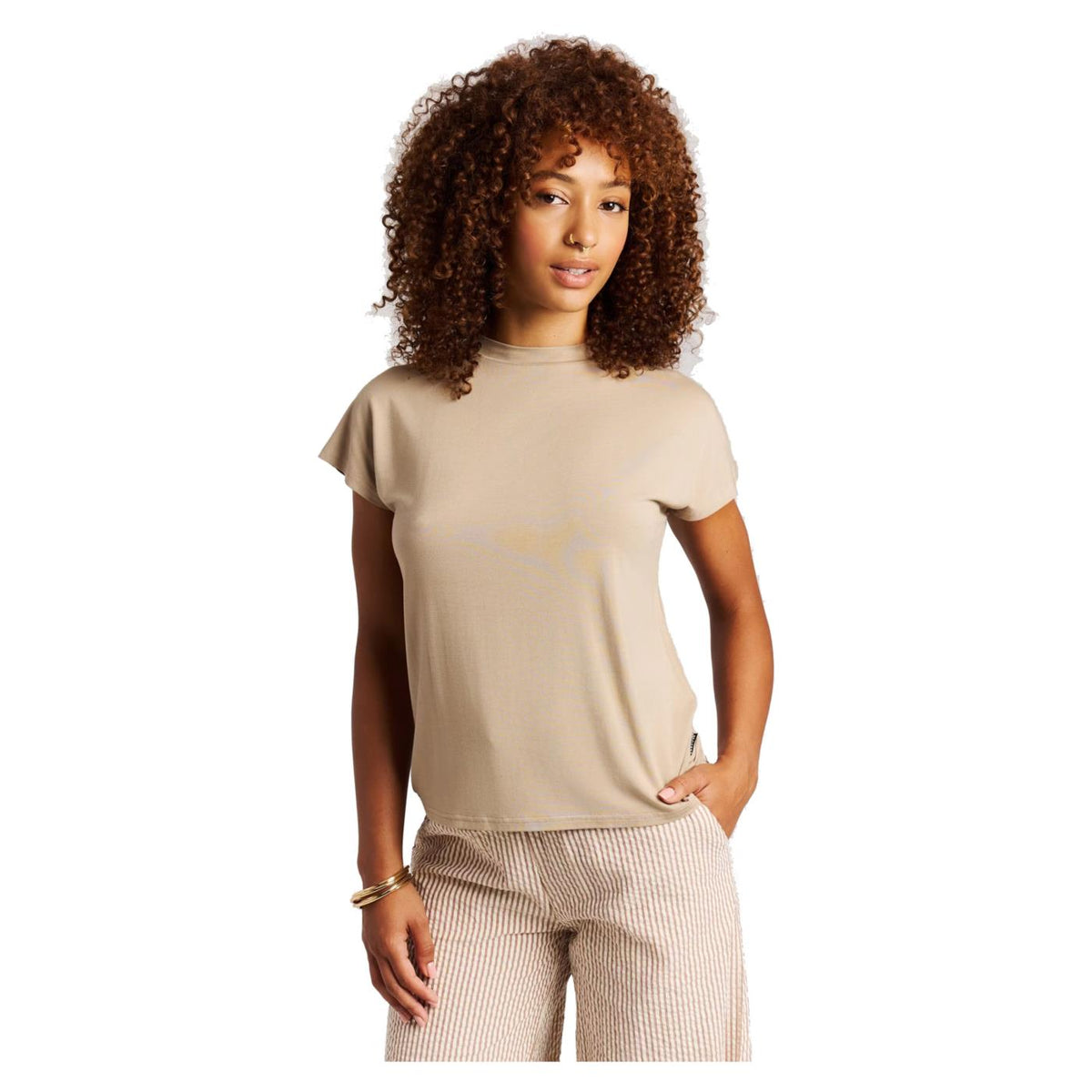PROTEST AGNES T-SHIRT - Beige - immagine principale