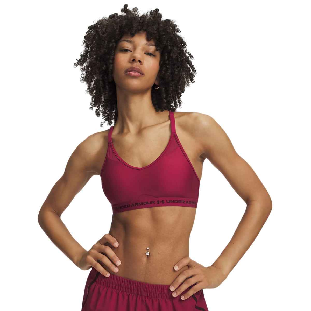 UNDER ARMOUR CROSSBACK LOW BRA - Bordeaux - immagine principale