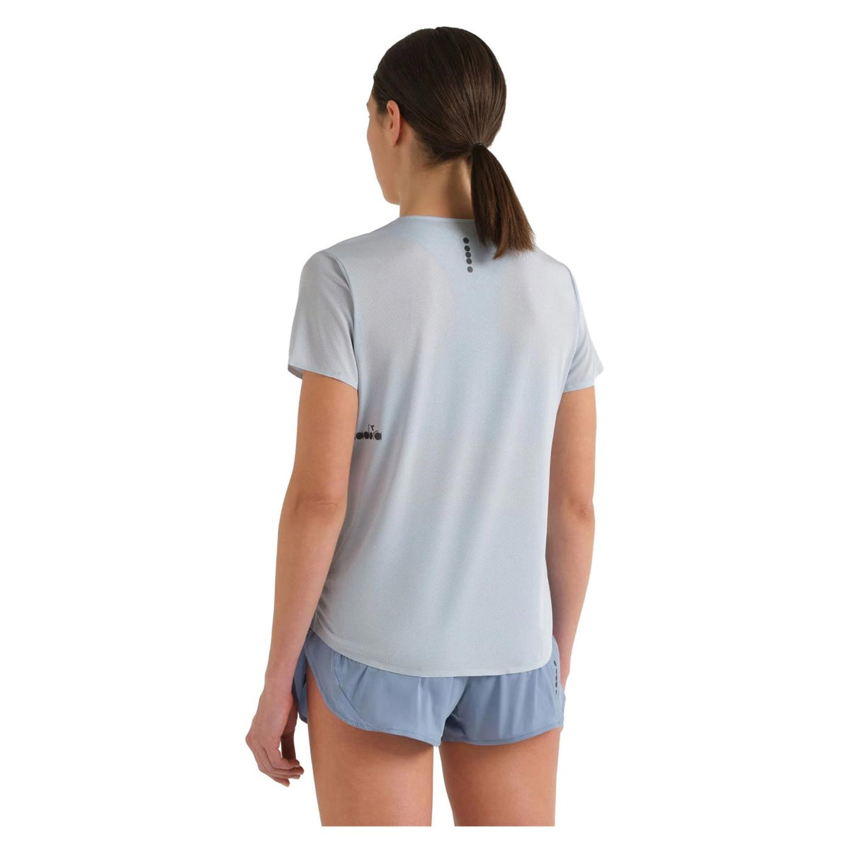 DIADORA TEE SUPER LIGHT FIBRAZERO - C1-azzurro - vista 2
