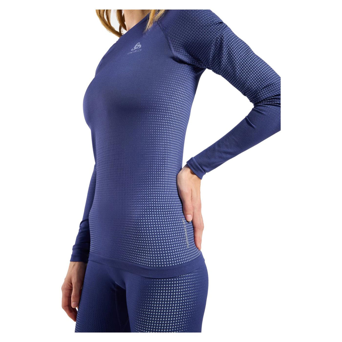 ODLO PERFORMANCE WARM LS W - Blu - vista 3