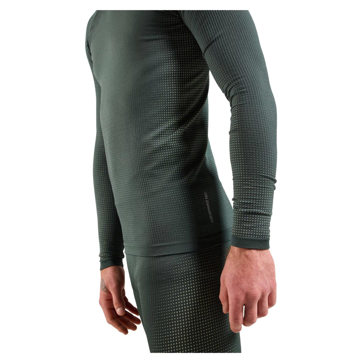 ODLO PERFORMANCE WARM LS CREW - Verde - vista 4