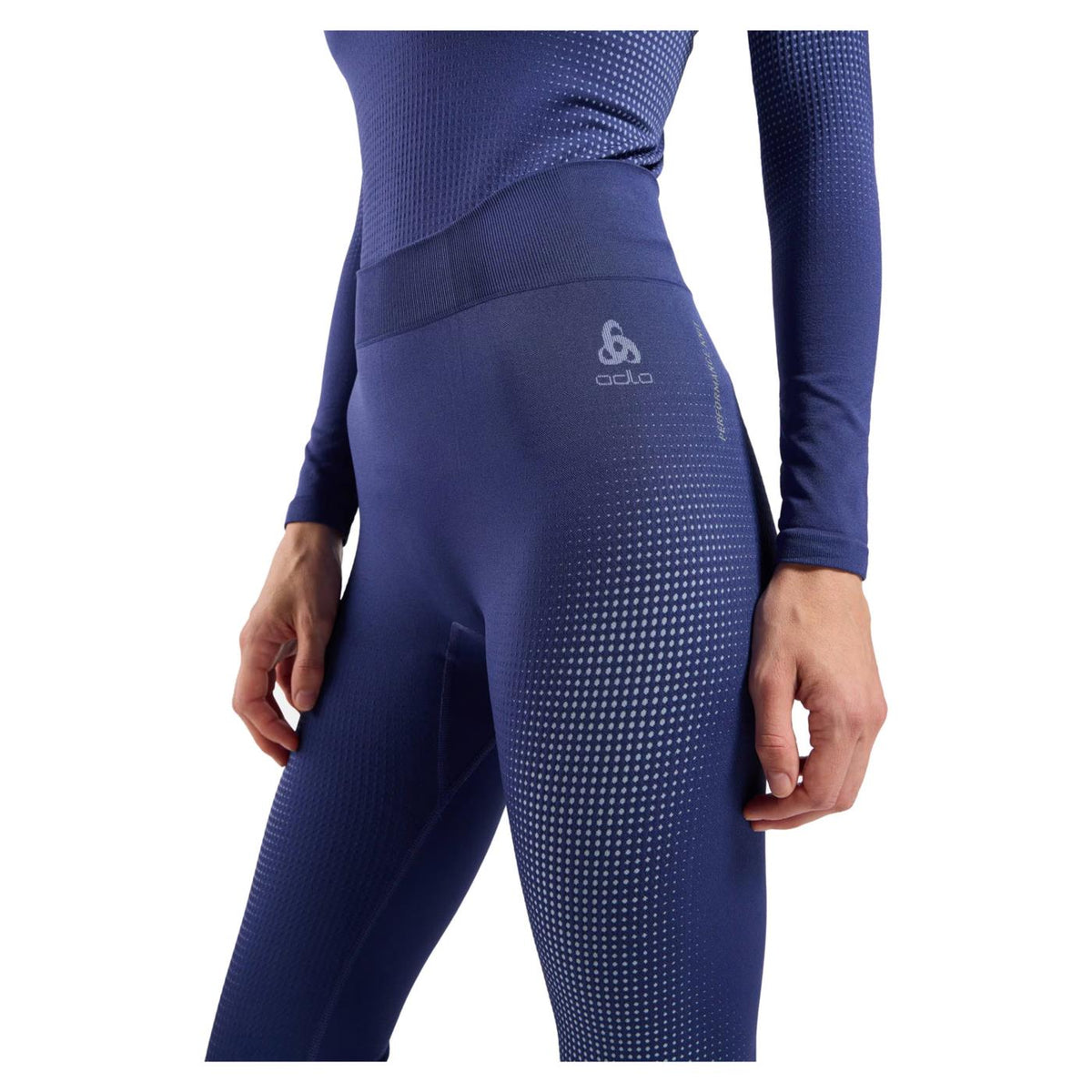 ODLO PERFORMANCE WARM PANT W - Blu - vista 3