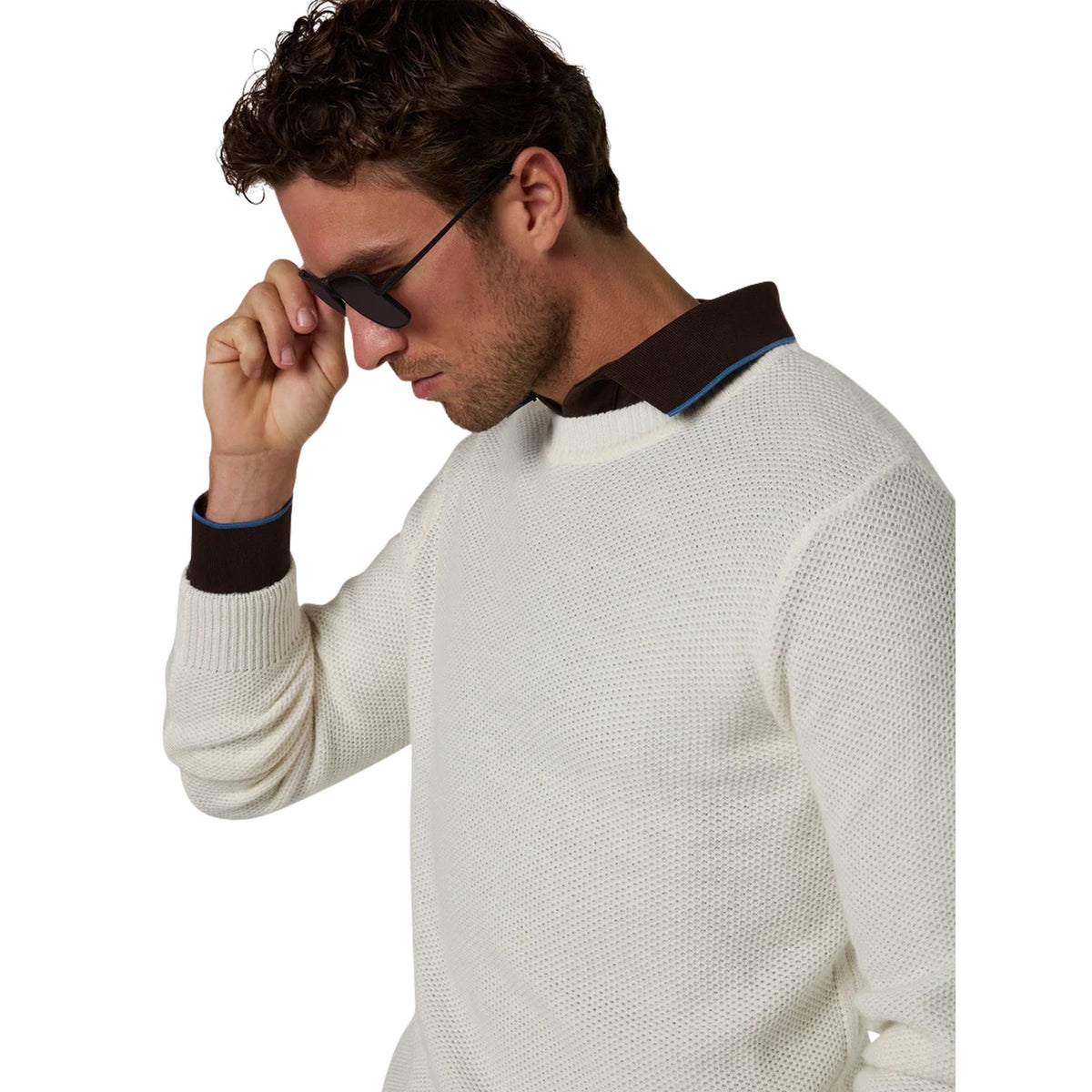 NORTH SAILS HALF ZIP 7GG KNITWEAR - seconda immagine