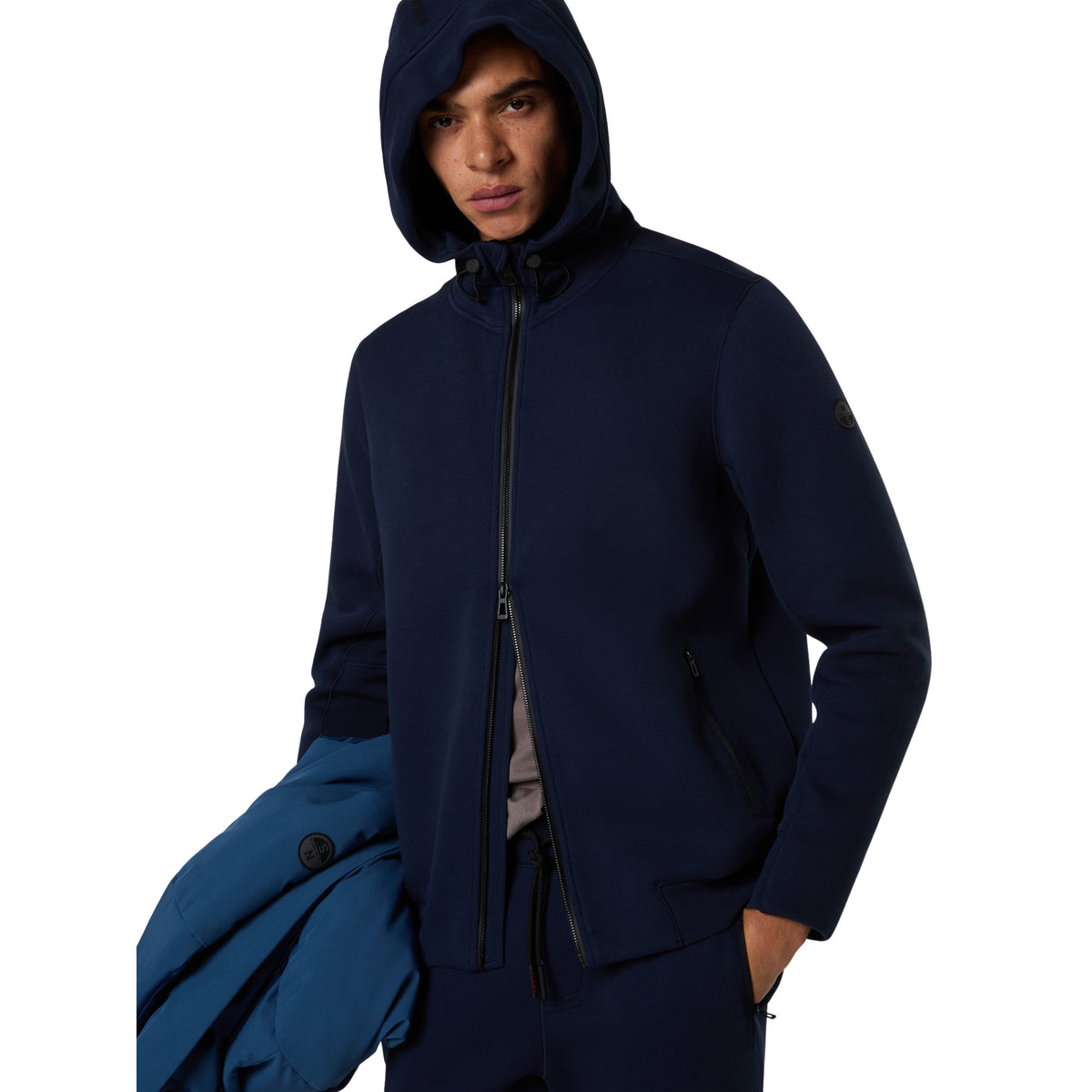 NORTH SAILS HOODED FZ SWEATSHIRT - Blu - immagine principale