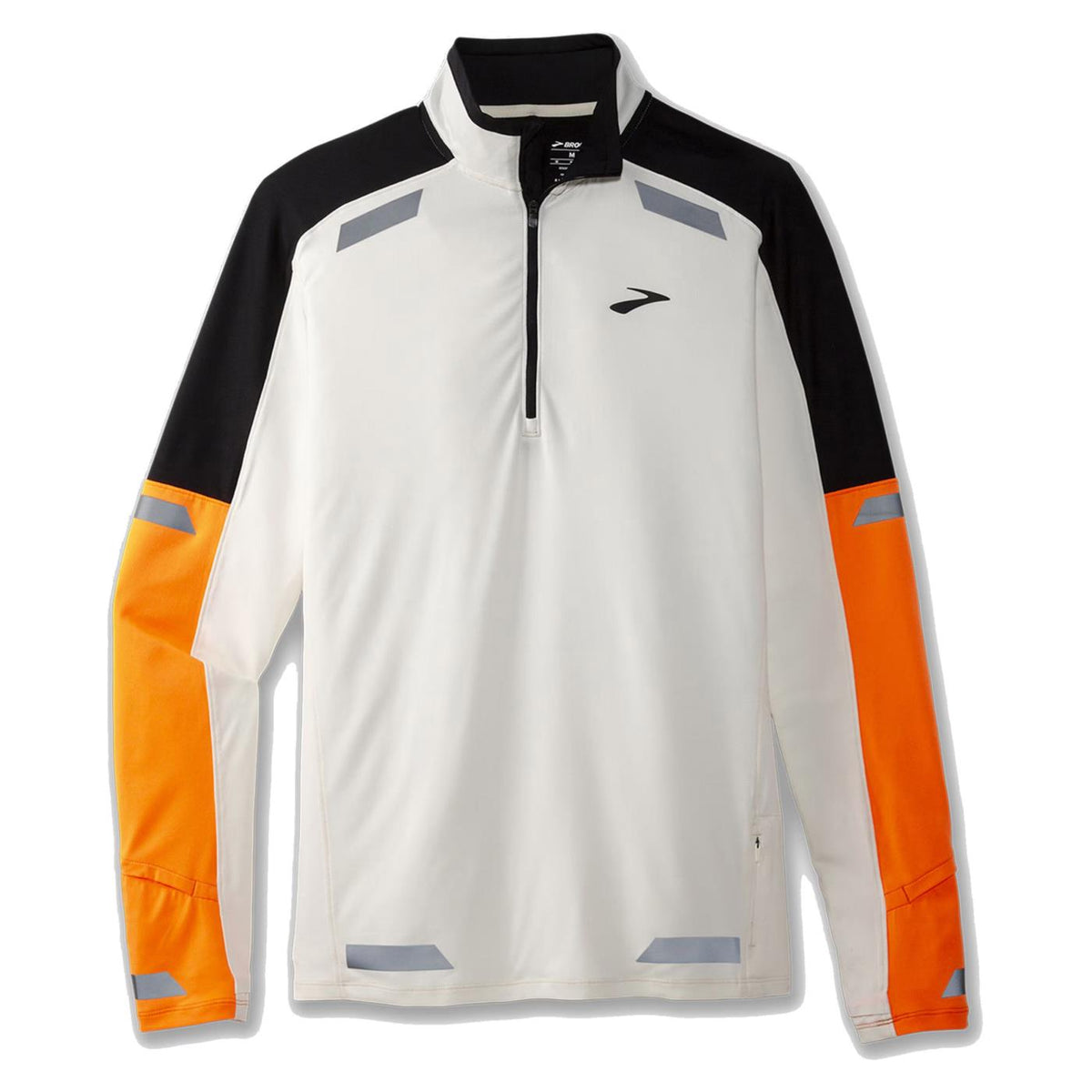 BROOKS RUN VISIBLE HALF ZIP - Bianco - immagine principale