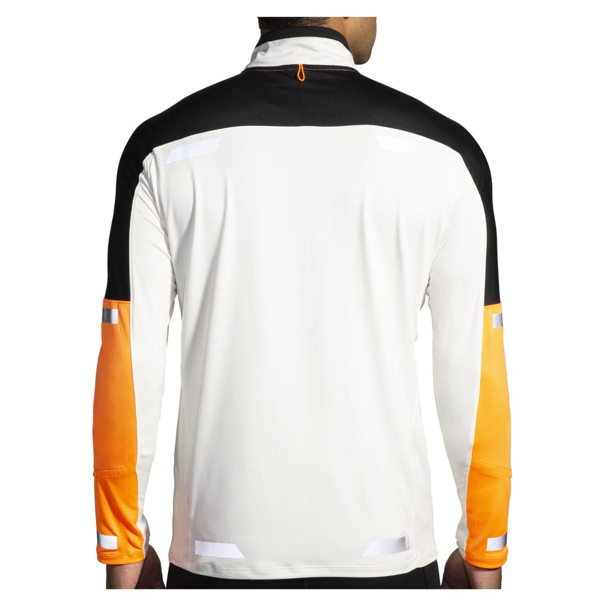 BROOKS RUN VISIBLE HALF ZIP - Bianco - vista 3