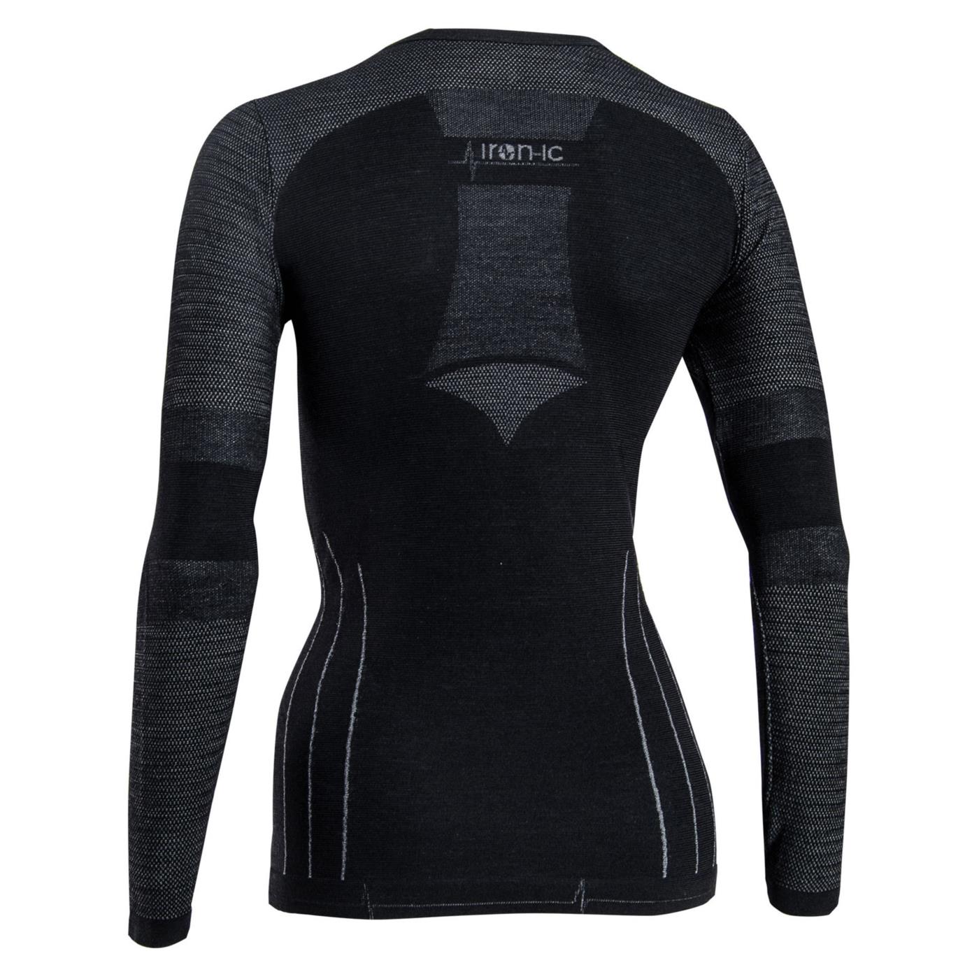 IRON-IC LS LADY MERINO PERFORM - Nero - vista 3