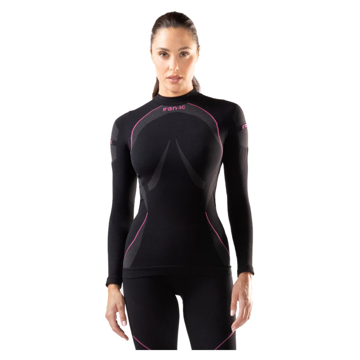 IRON-IC PERFORMANCE WARM W LS TEE - Nero - immagine principale