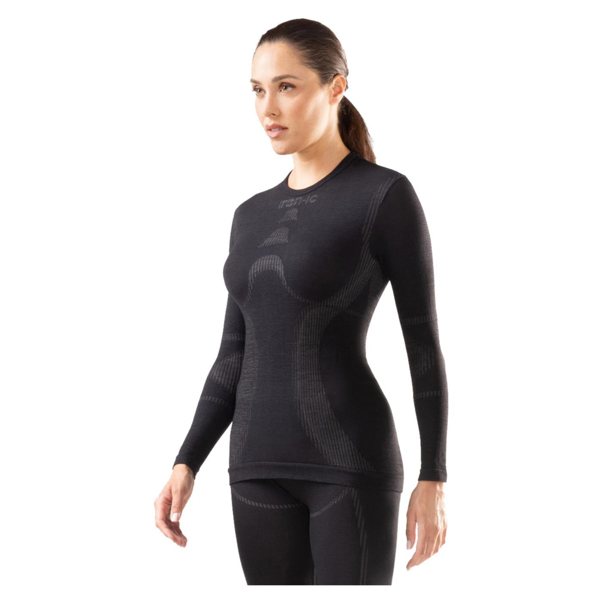 IRON-IC MERINO W TEE ML THERMIC - Nero - immagine principale