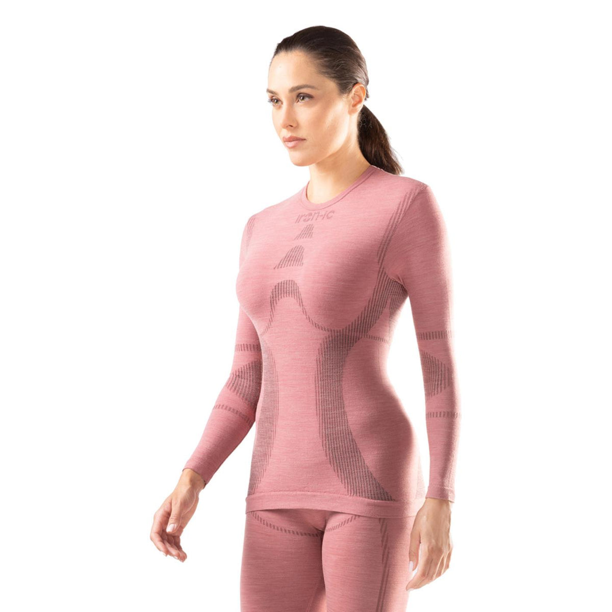 IRON-IC MERINO W TEE ML THERMIC - Nero - vista 3
