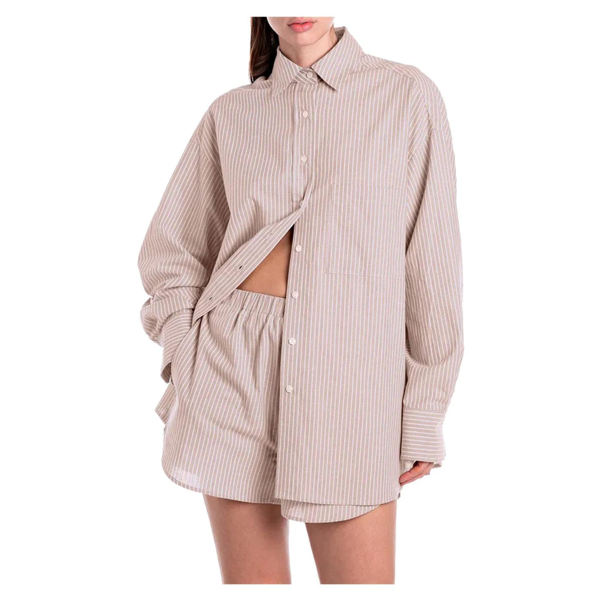 REPLAY RELAXED FIT STRIPED SHIRT