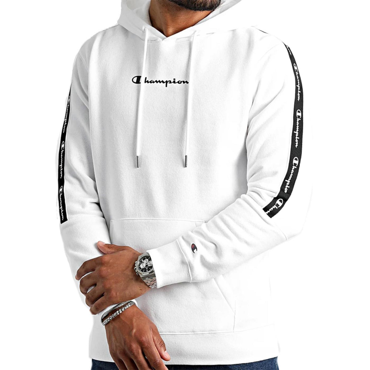 CHAMPION HOODED SWEATSHIRT - Bianco - vista 2
