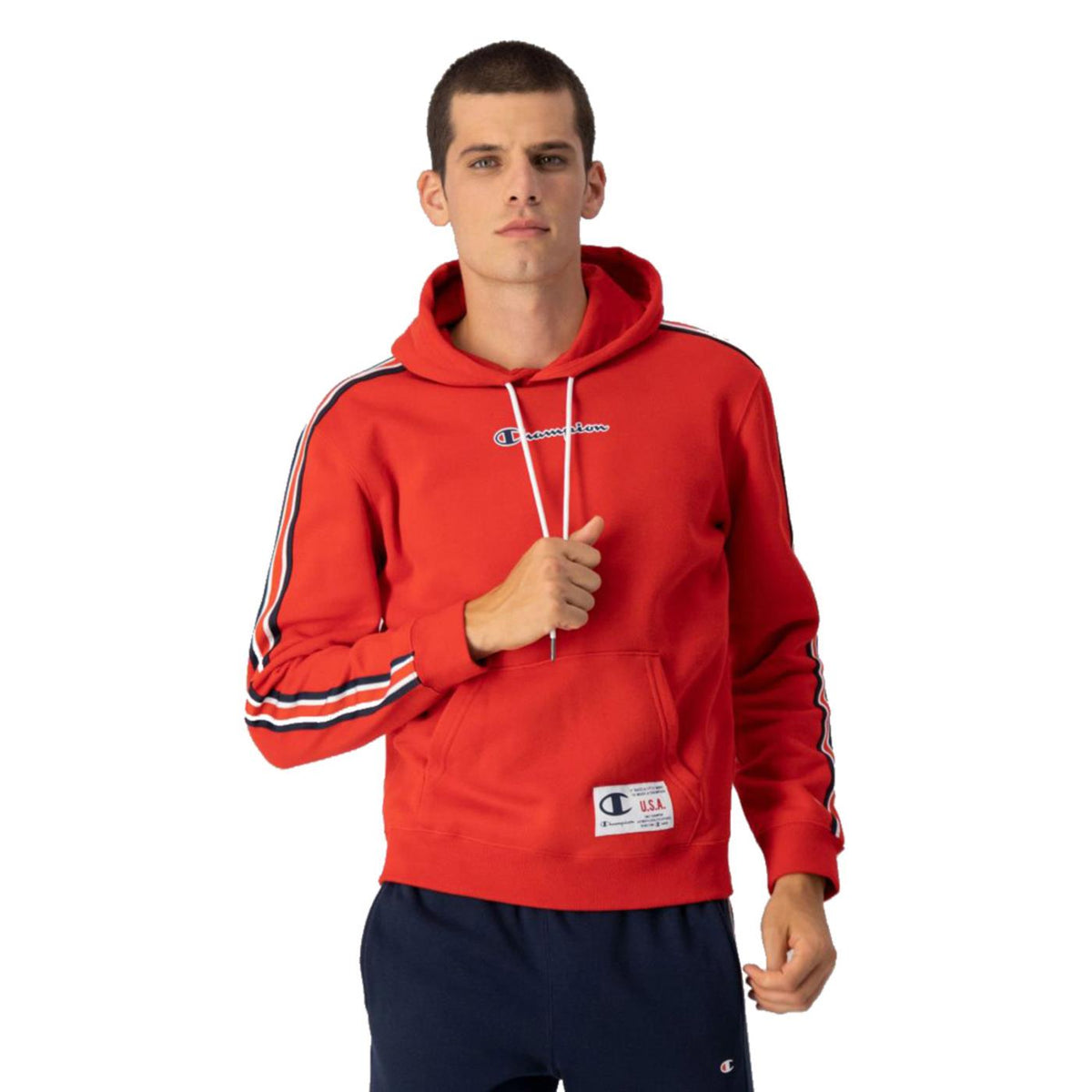 CHAMPION HOODED SWEATSHIRT - Rosso - immagine principale