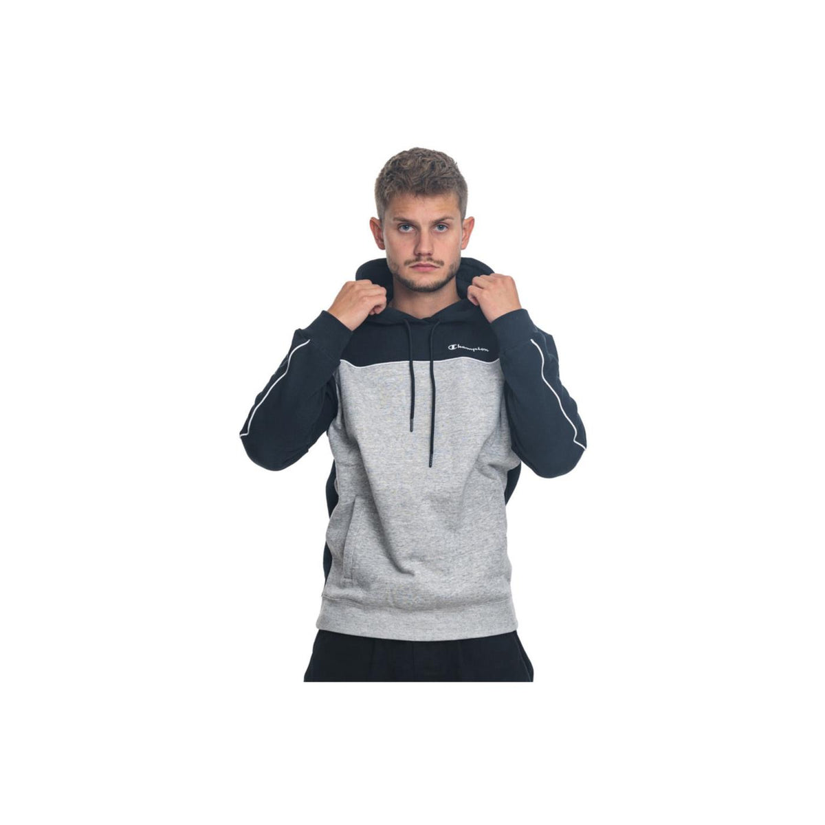 CHAMPION HOODED SWEATSHIRT - Grigio chiaro - vista 2