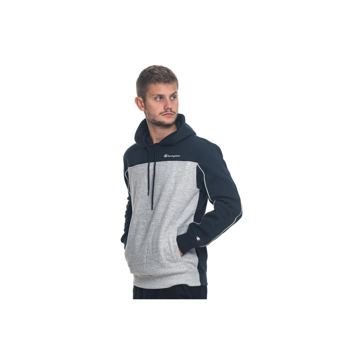 CHAMPION HOODED SWEATSHIRT - Grigio chiaro - vista 3