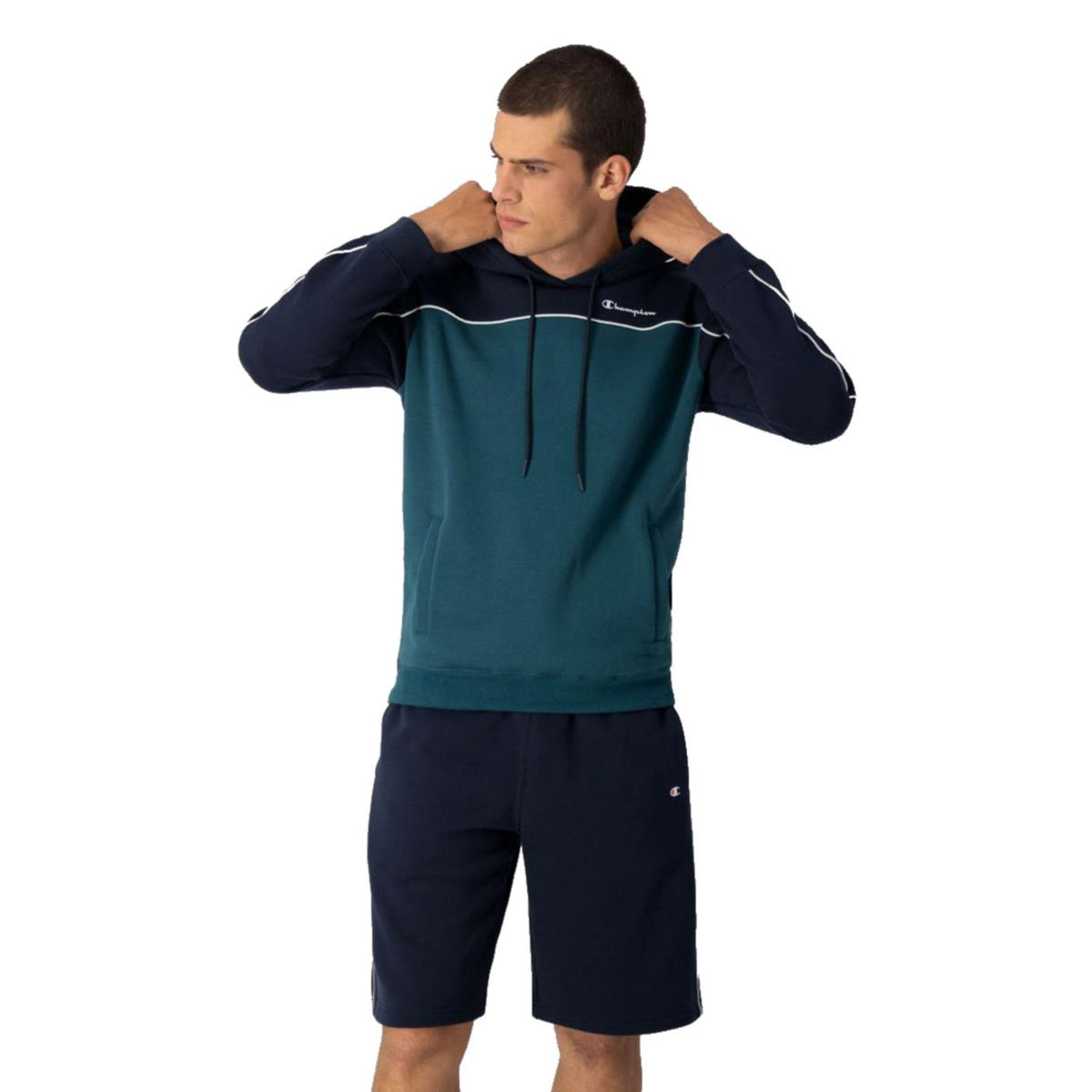 CHAMPION HOODED SWEATSHIRT - Verde - immagine principale
