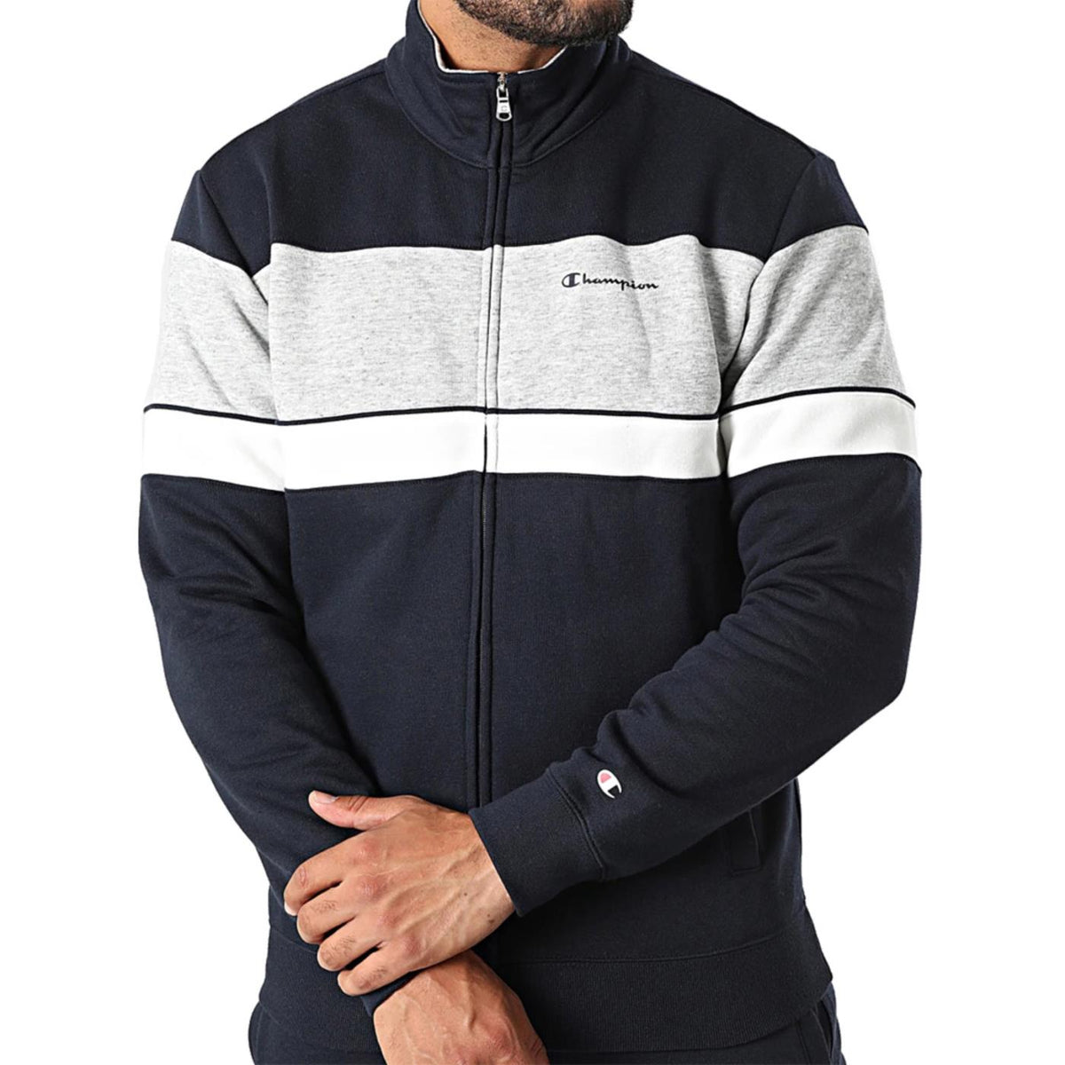 CHAMPION FULL ZIP SUIT - Blu - vista 2