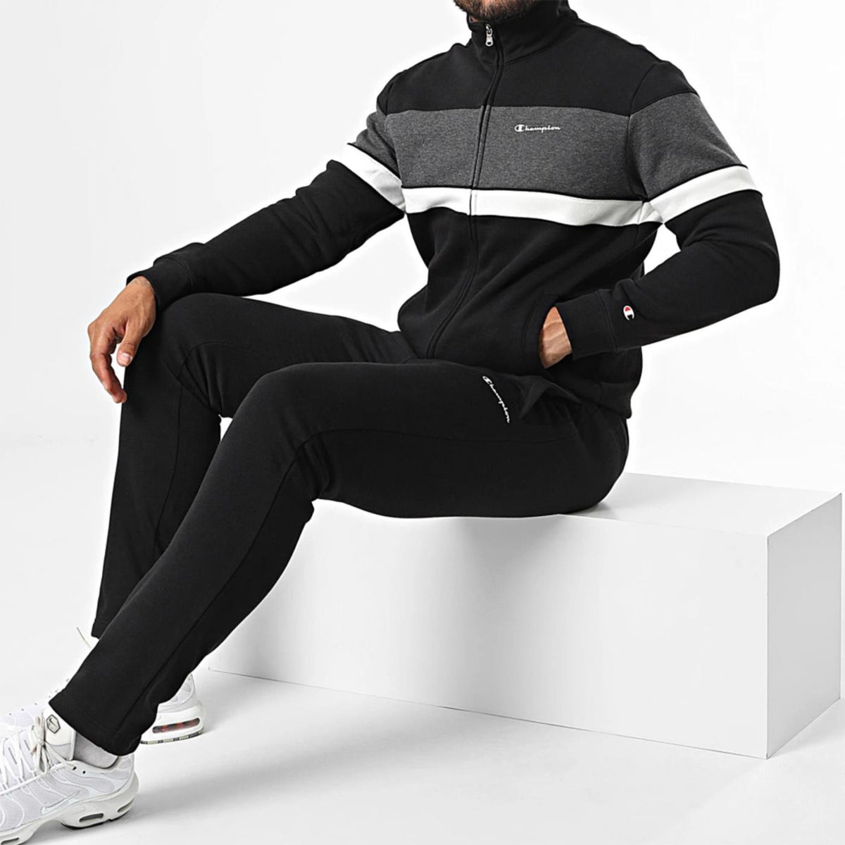 CHAMPION FULL ZIP SUIT - Nero - immagine principale