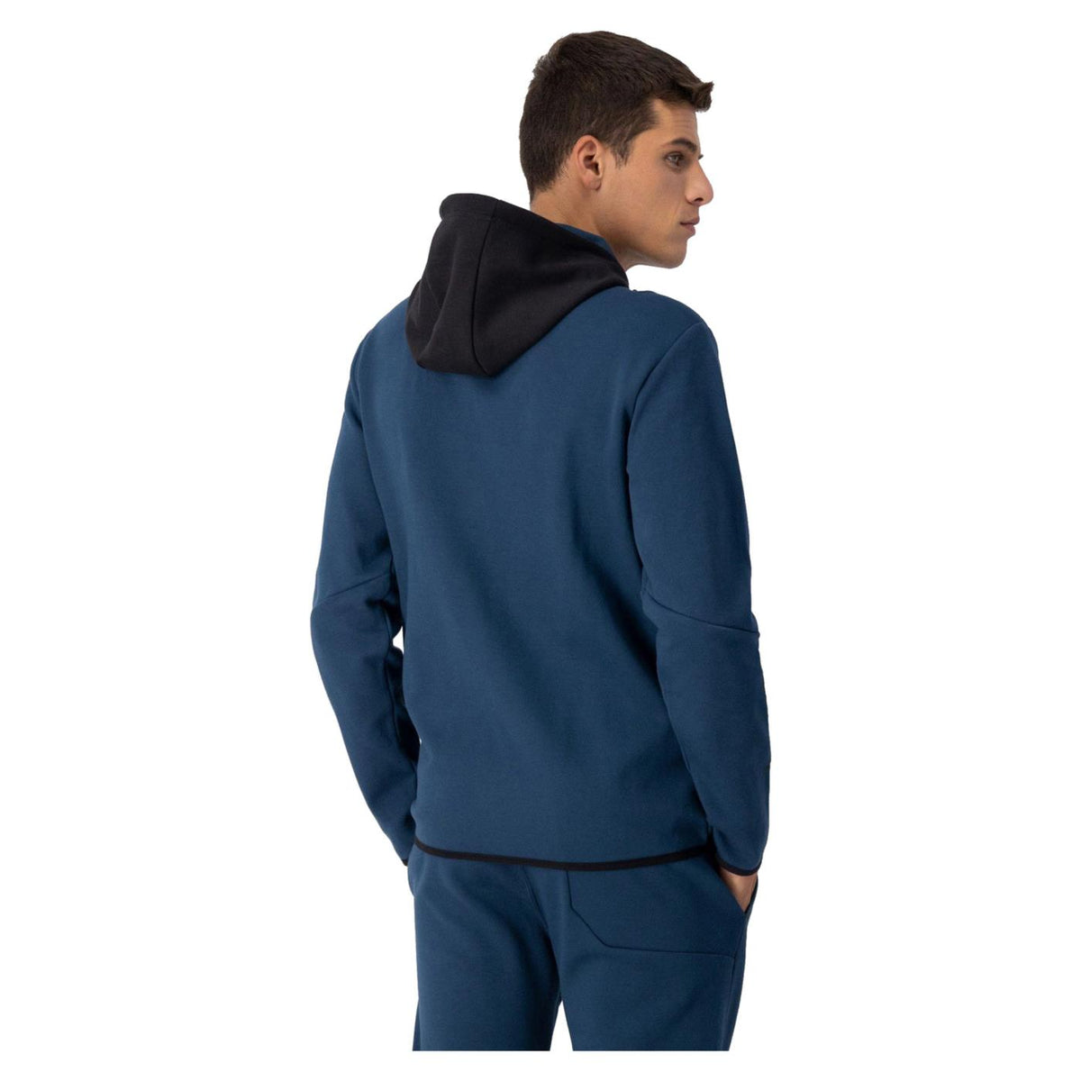 CHAMPION HOODED FZ SWEATSHIRT - Blu - vista 3