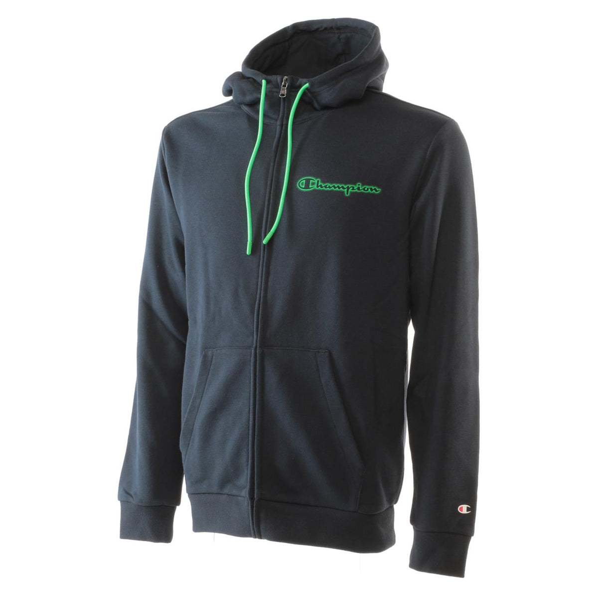 CHAMPION HOODED FZ SWEATSHIRT - Blu - vista 2