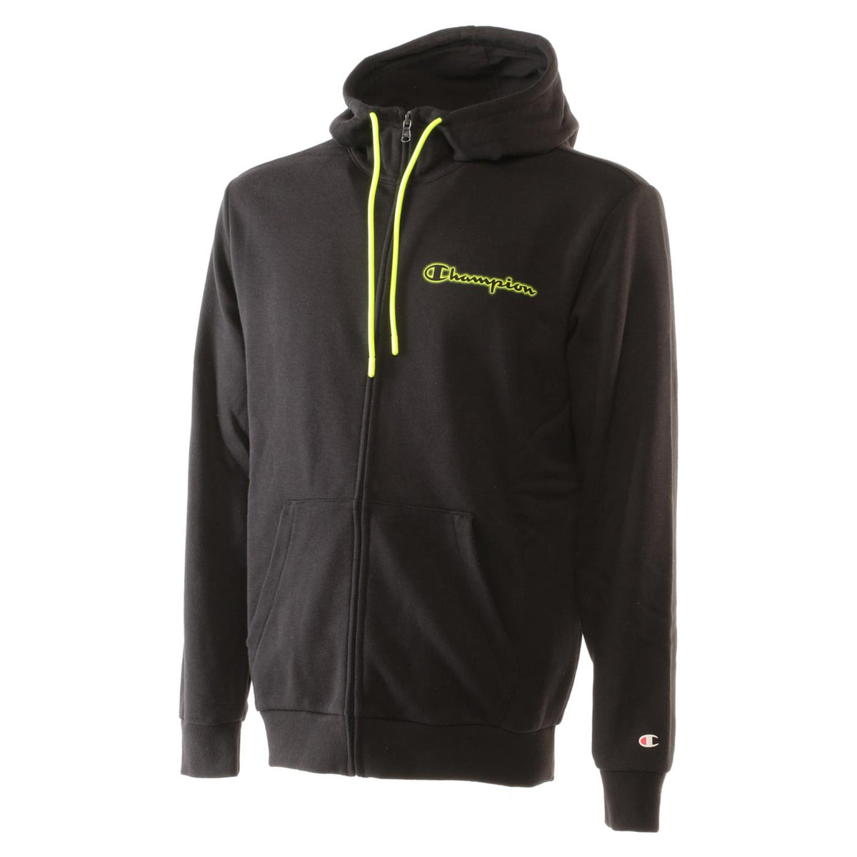 CHAMPION HOODED FZ SWEATSHIRT - Nero - vista 2