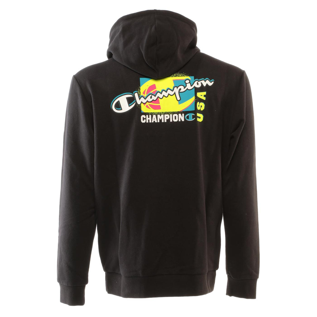 CHAMPION HOODED FZ SWEATSHIRT - Nero - vista 5