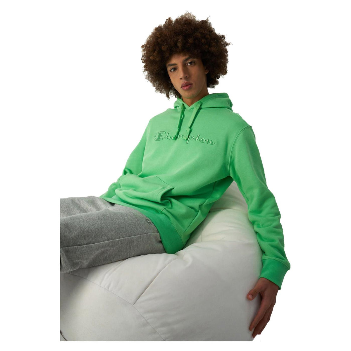 CHAMPION HOODED SWEATSHIRT - Verde - vista 2