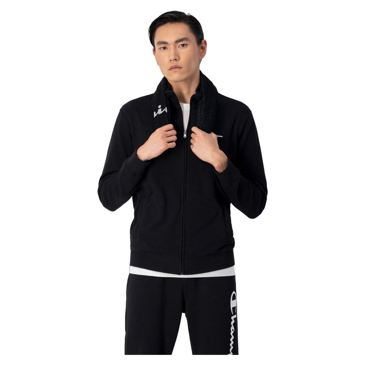 CHAMPION FULL ZIP SWEATSHIRT - Nero - vista 2