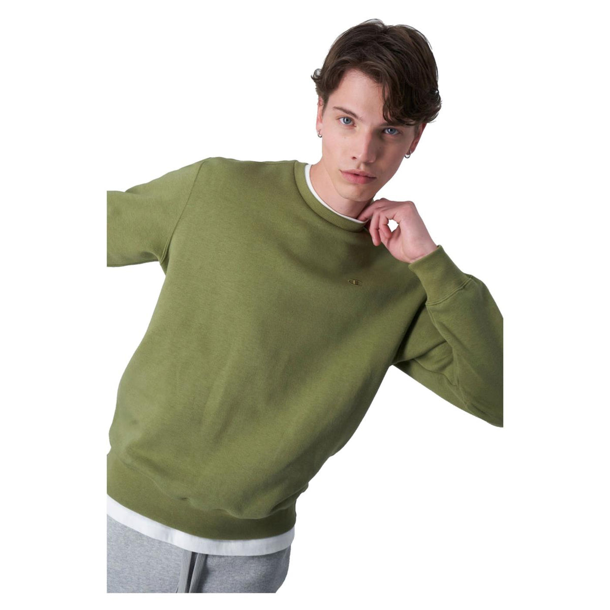 CHAMPION CREWNECK SWEATSHIRT - Verde - vista 2