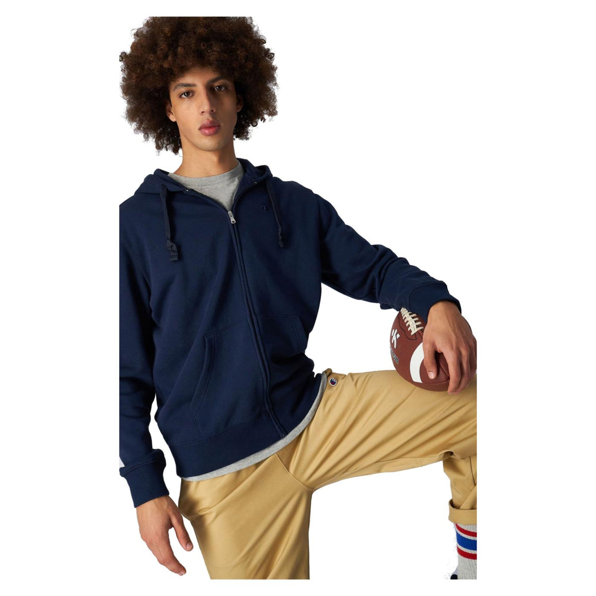 CHAMPION HOODED FULL ZIP SWEATSHIR - seconda immagine