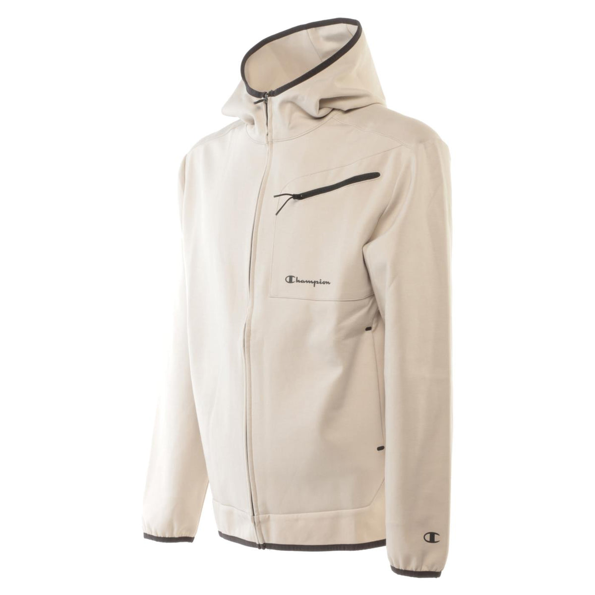 CHAMPION HOODED FULL ZIP SWEATSHIR - Beige - vista 3