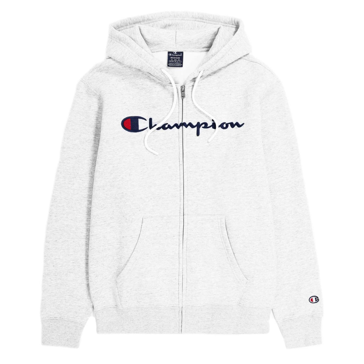 CHAMPION HOODED FULL ZIP SWEATSHIR - Bianco - immagine principale