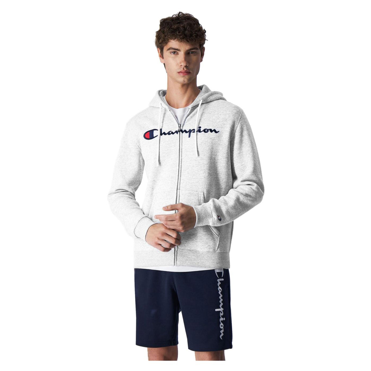 CHAMPION HOODED FULL ZIP SWEATSHIR - seconda immagine